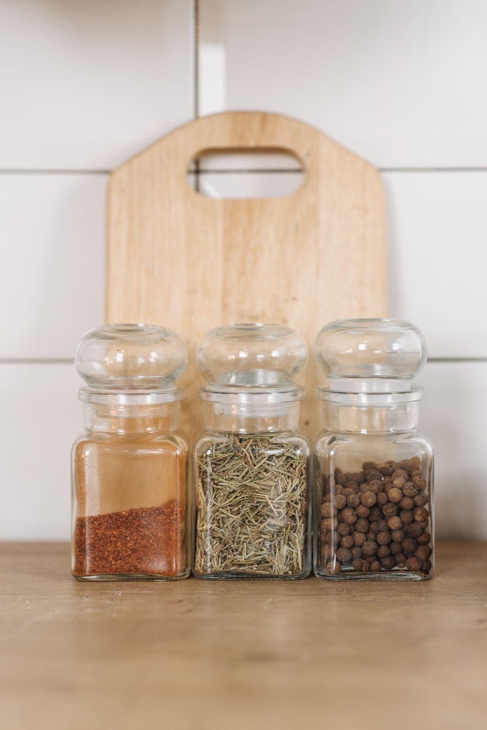 Counterline Glass Spice Jar Trio