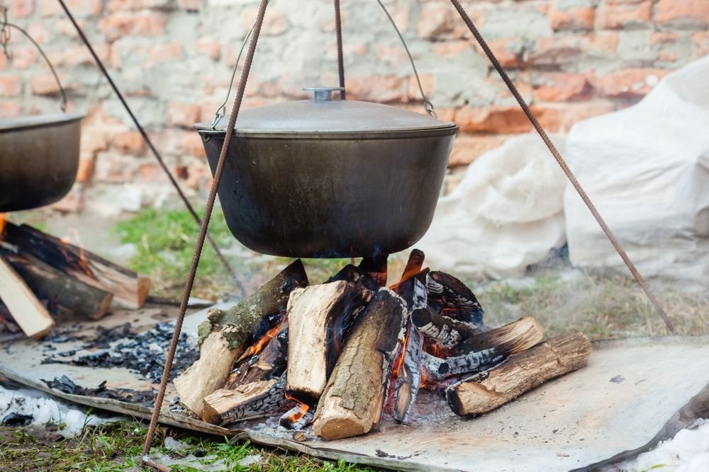 Doral Forge Hanging Cast Iron Cauldron