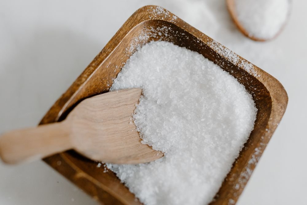 Emberyard Coarse Sea Salt in Acacia Keeper with Scoop