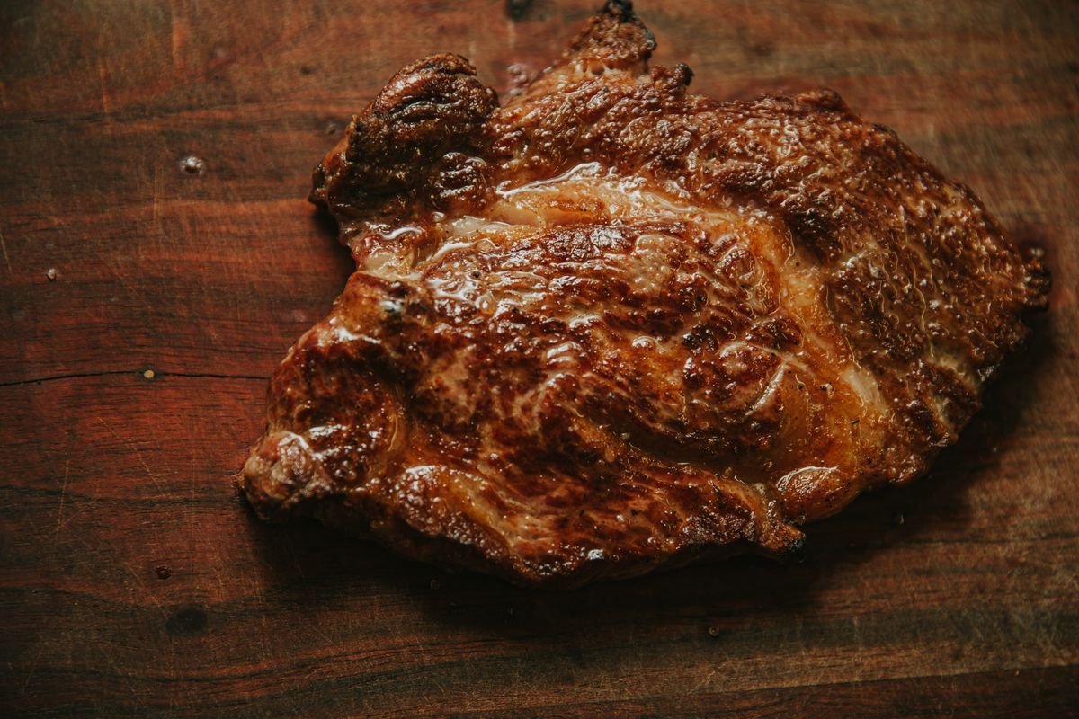 Butter-Basted Cast Iron Ribeye with Thyme
