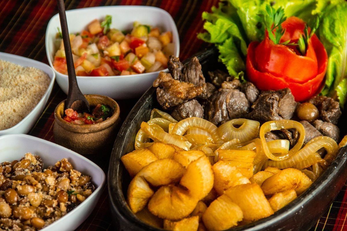 Carne de Sol with Fried Cassava
