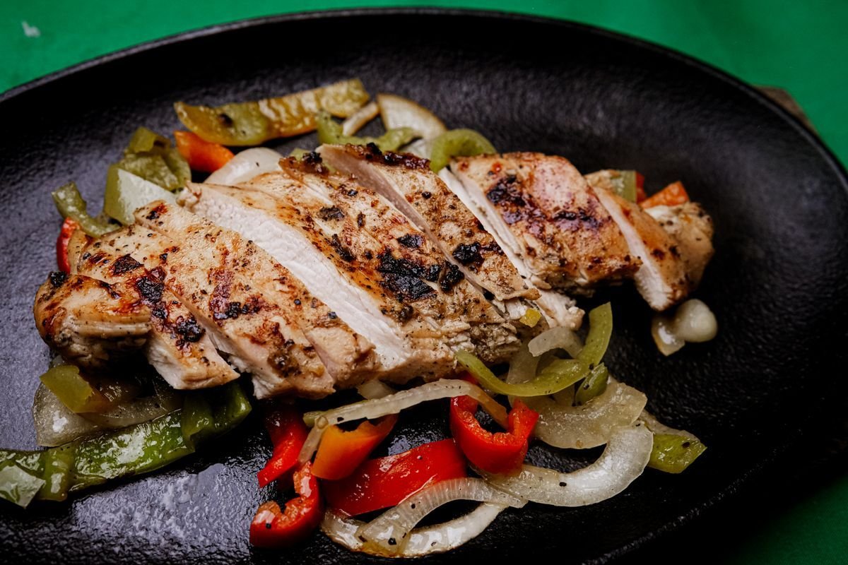 Chicken Fajitas with Charred Peppers
