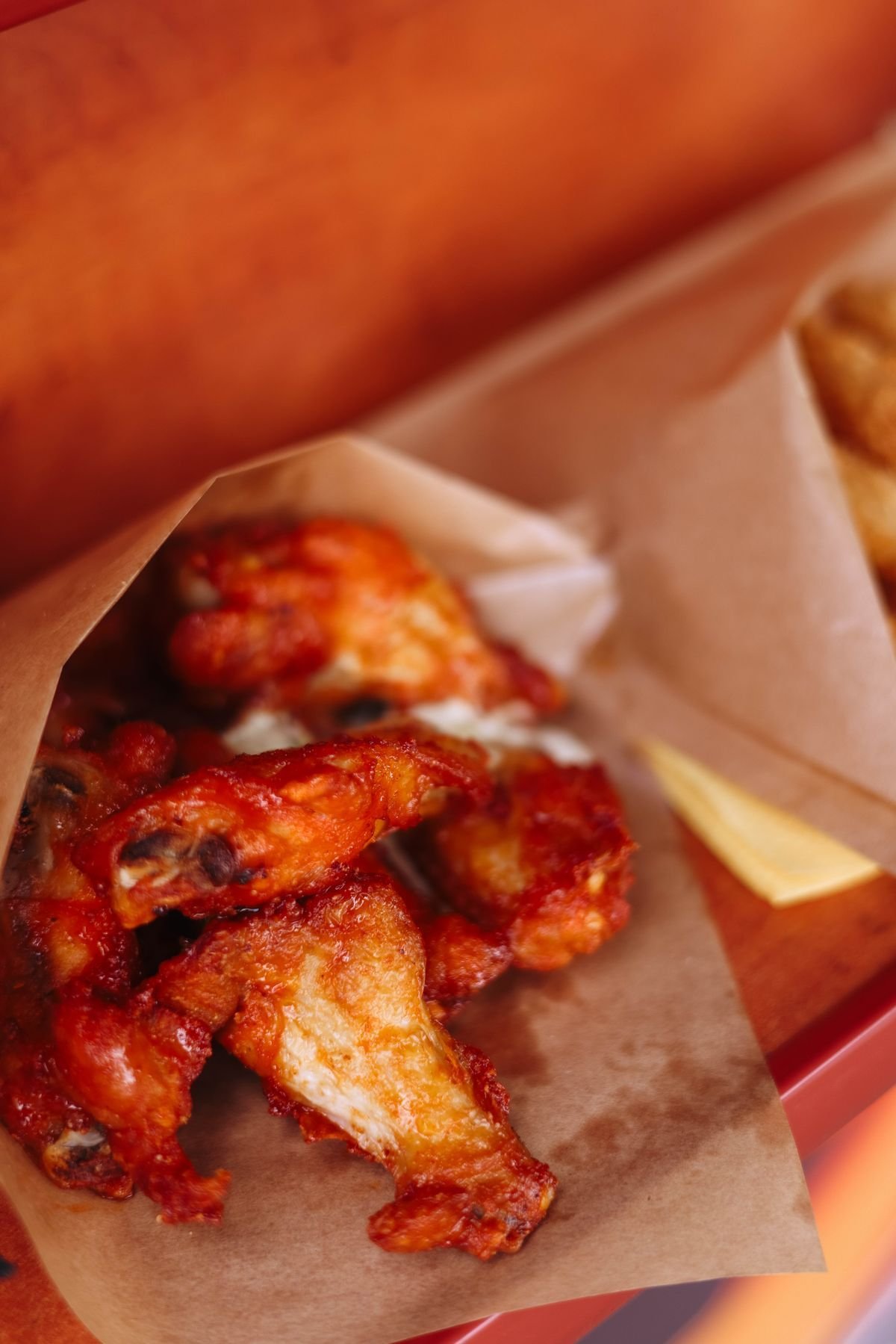 Classic Buffalo Wings in a Paper Cone