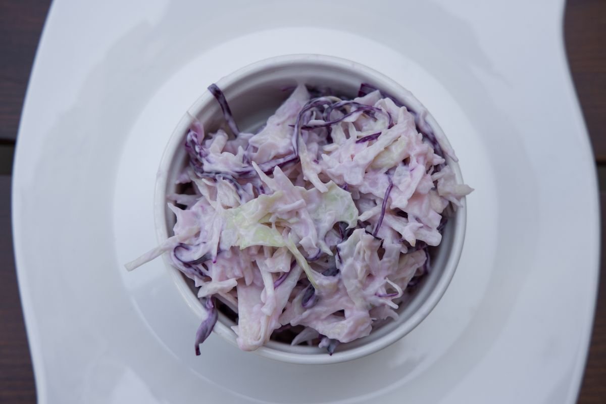 Creamy Red Cabbage Slaw