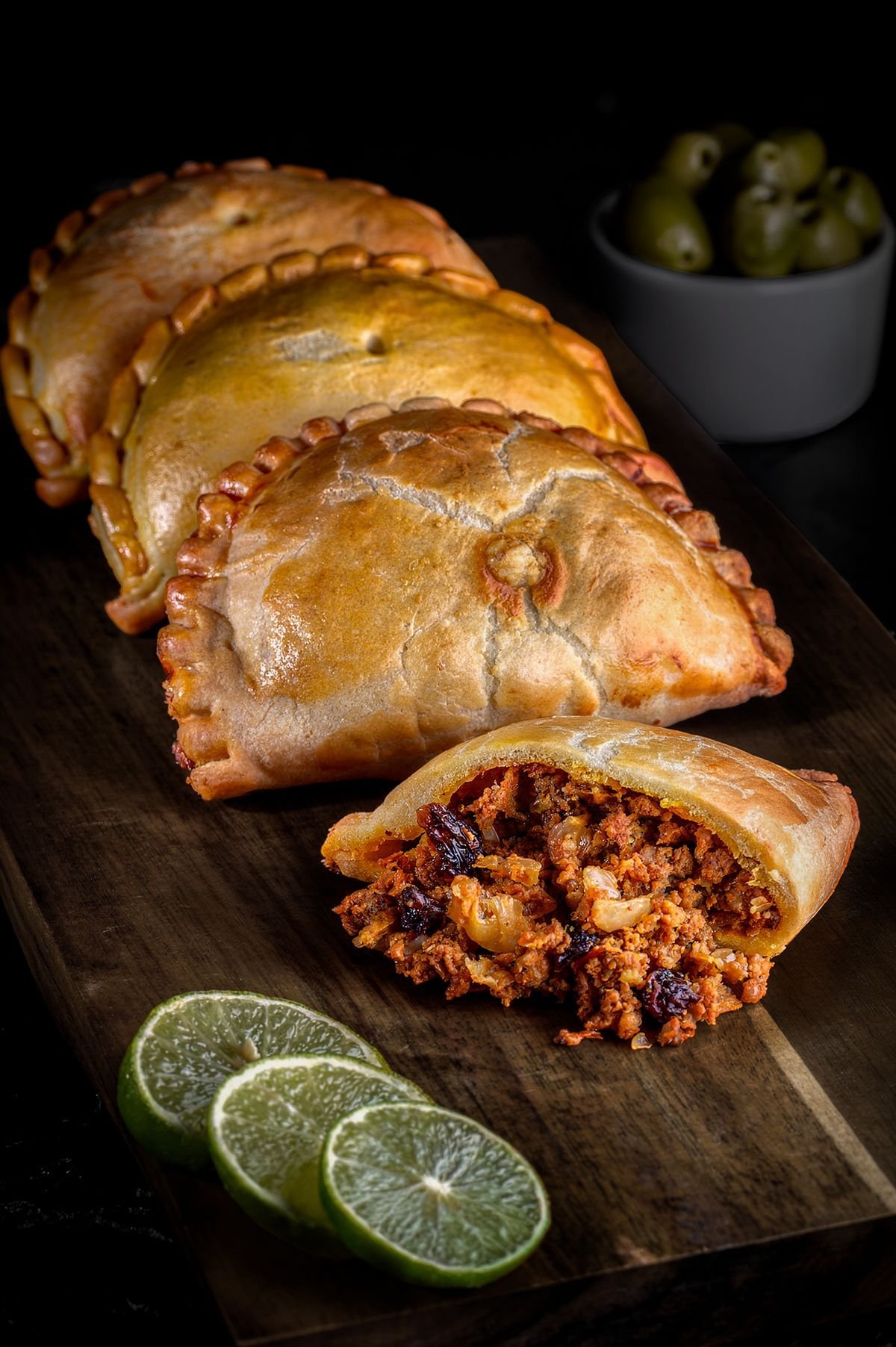 Cuban Picadillo Empanadas with Lime