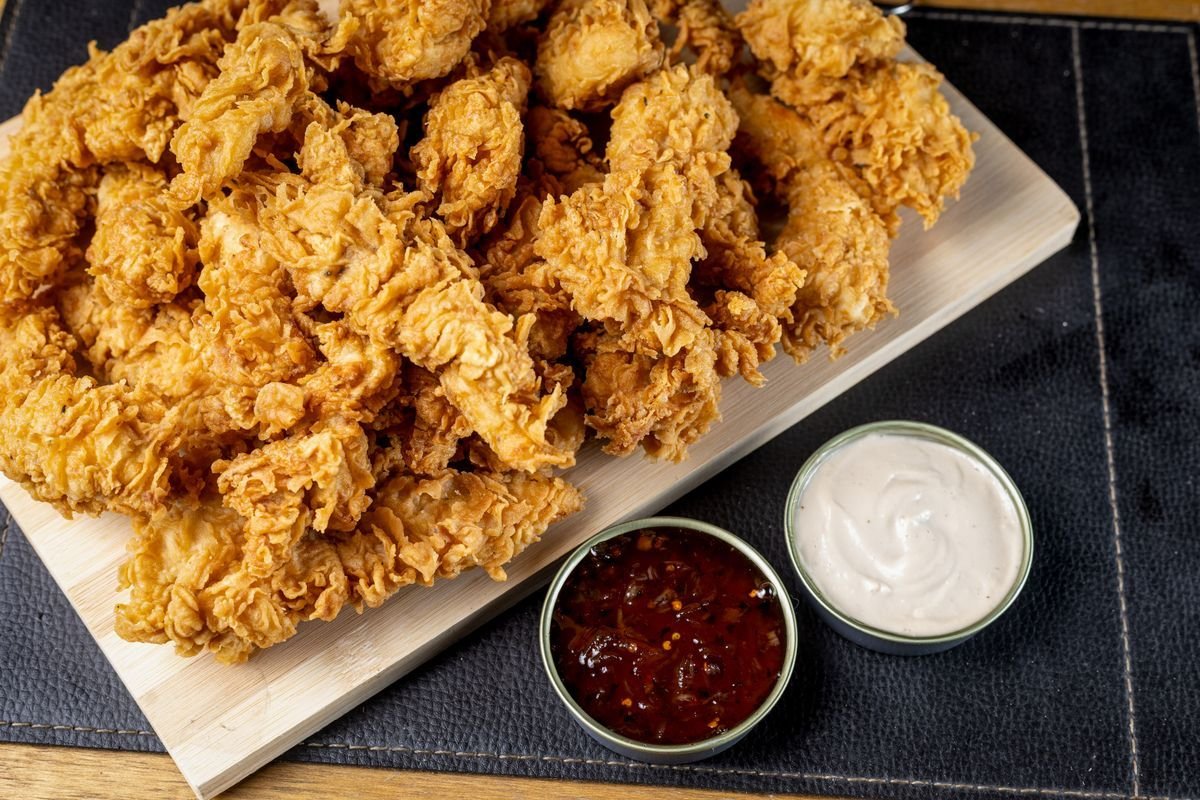 Extra Crispy Chicken Tenders with Two Dips