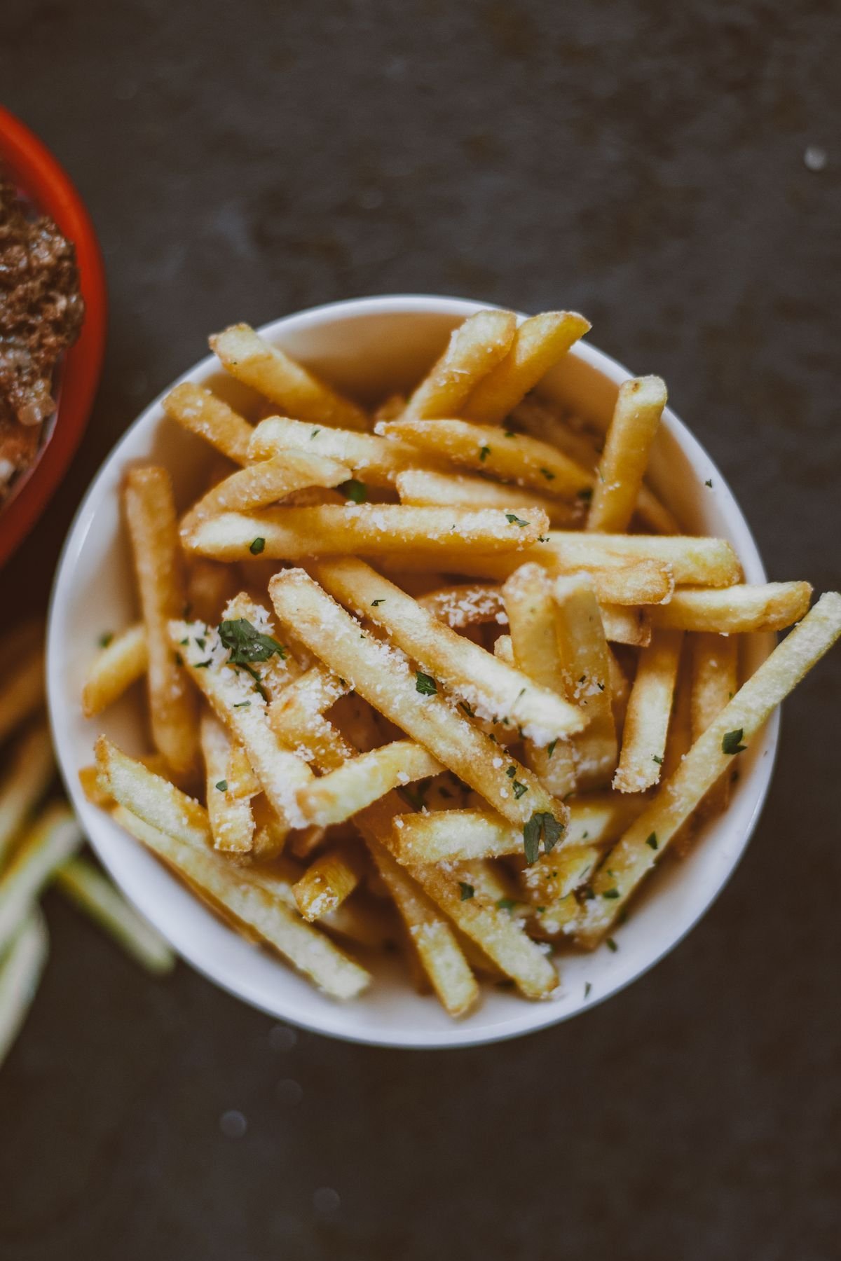 Garlic Parmesan Shoestring Fries