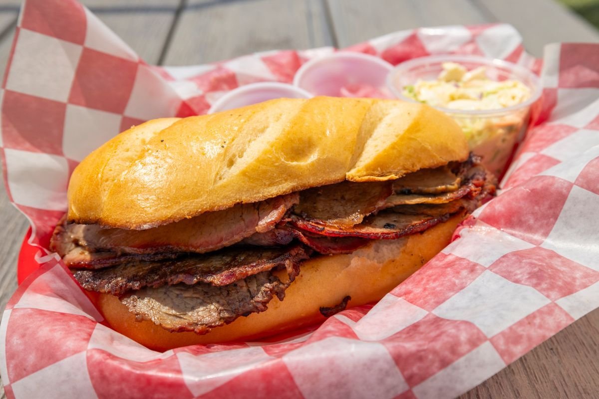 Griddled Roast Beef Hoagie with Coleslaw