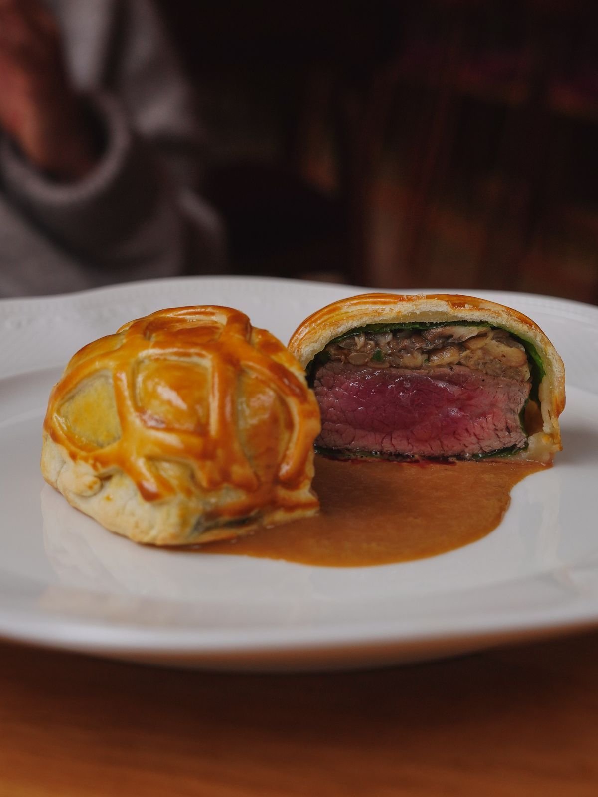 Individual Beef Wellingtons with Mushroom Duxelles