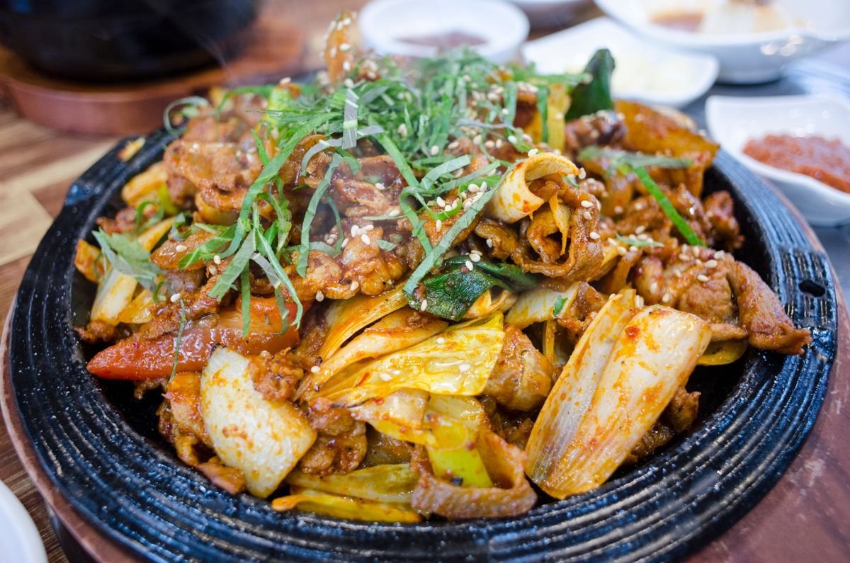 Jeyuk Bokkeum Spicy Pork with Cabbage