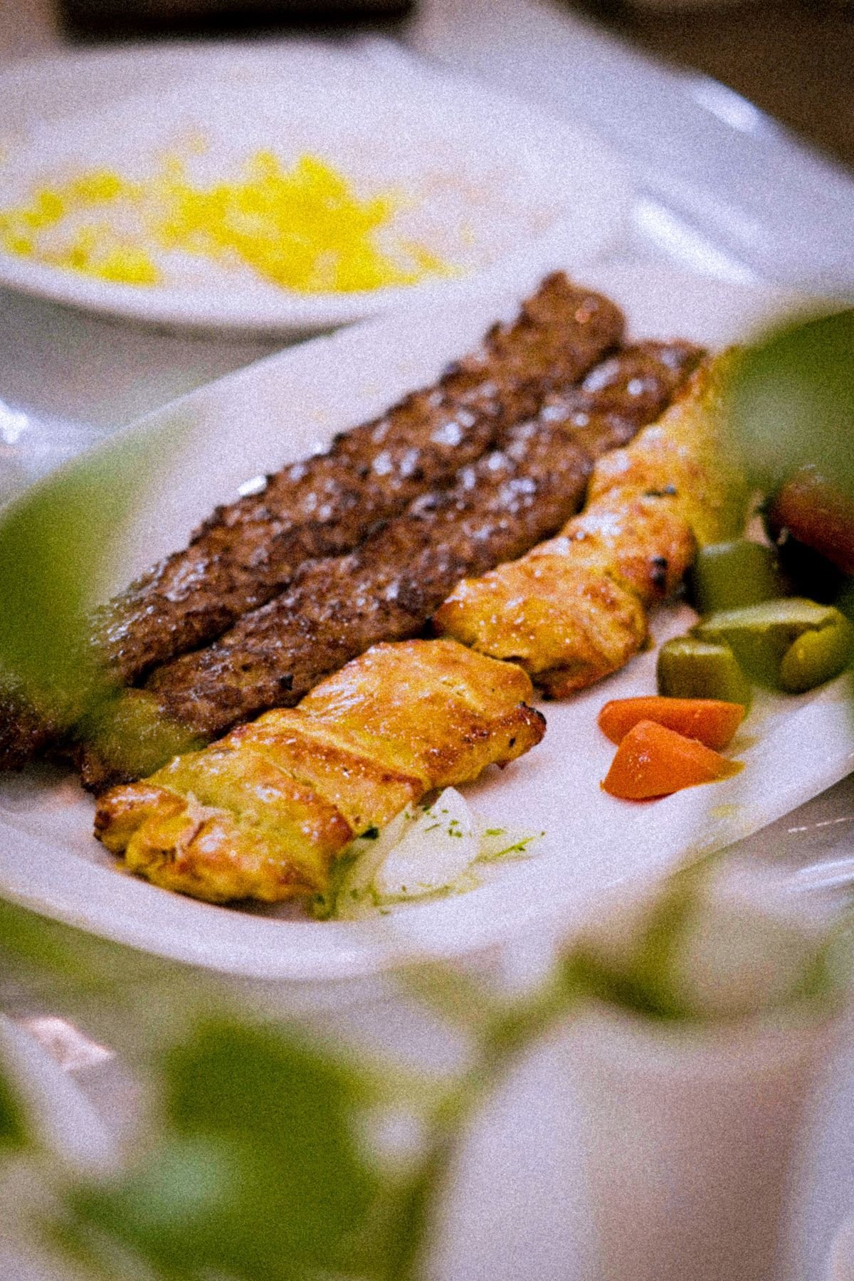 Koobideh and Joojeh Kebab Plate
