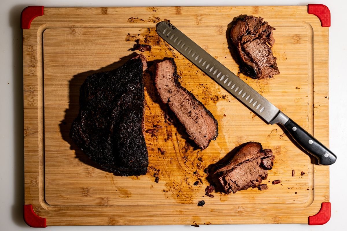 Pellet Grill Brisket with Crackly Bark