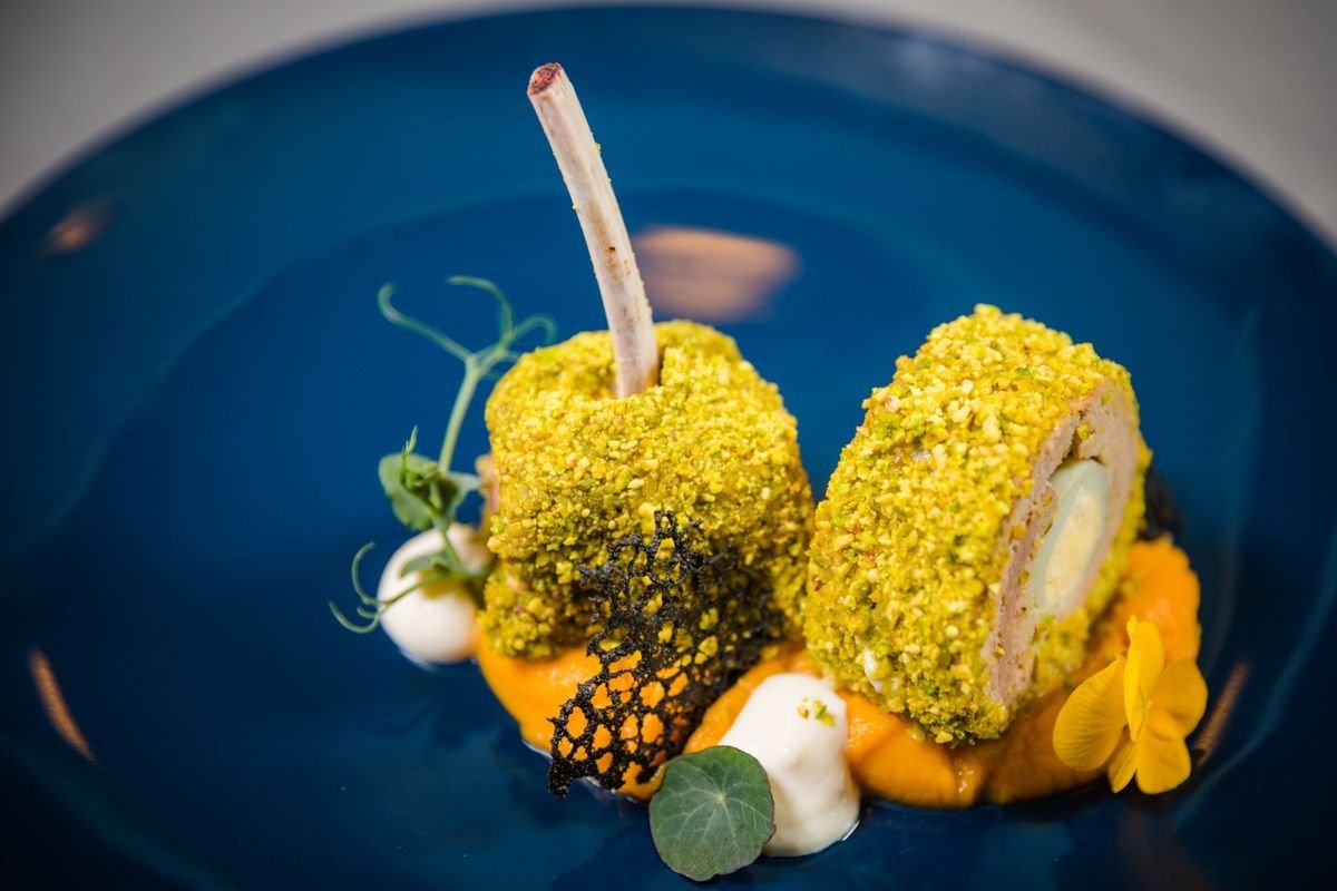 Pistachio-Crusted Lamb Loin