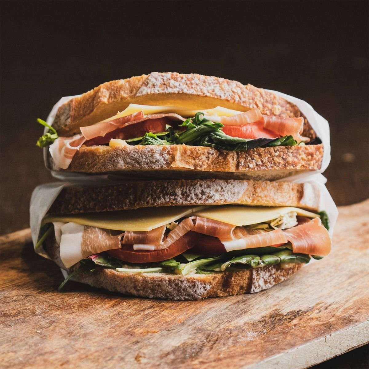 Prosciutto, Provolone and Tomato Sourdough