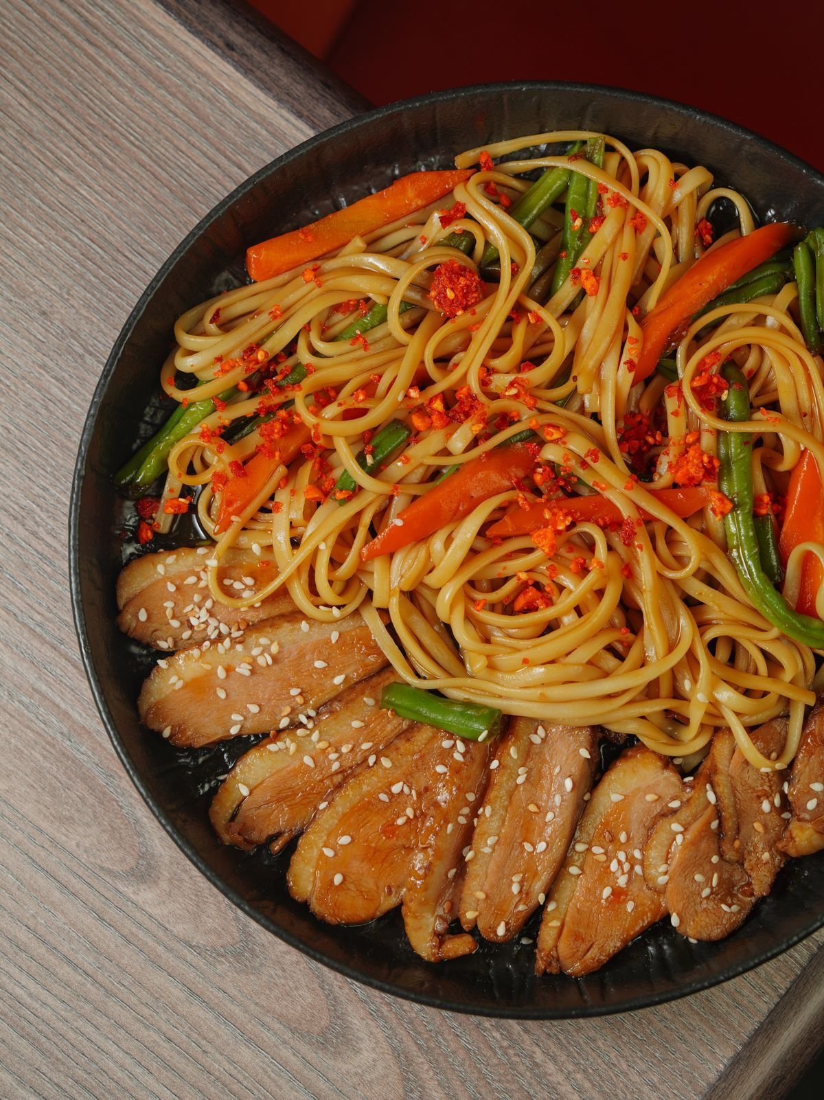 Seared Duck Breast Lo Mein
