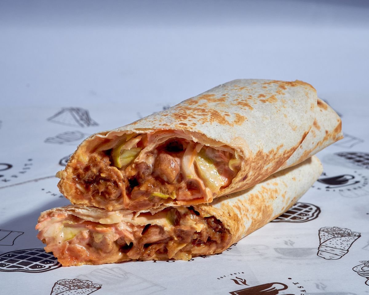 Shredded Beef and Bean Burrito