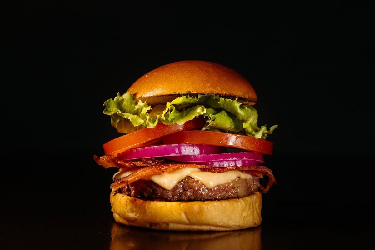 Steakhouse Bacon Burger with Red Onion