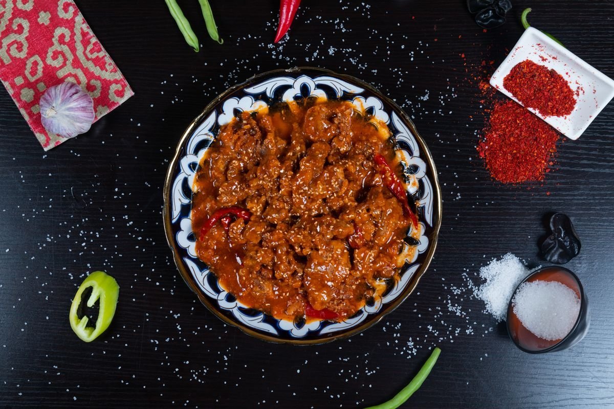 Uzbek-Style Chili-Braised Beef